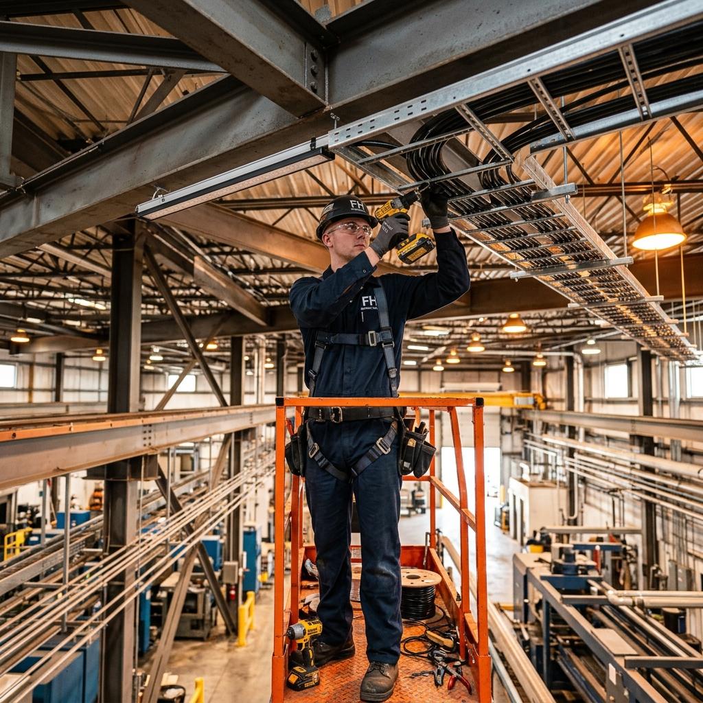 Feder Holland Group – spanningsrails en lichtlijnen installatie